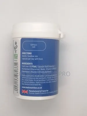 Basic Nutrition Cod Liver Oil 1000mg – 30 Capsules