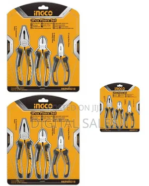 Ingco Hkps28318 Ingco 3pcs Pliers Set _ Yellow