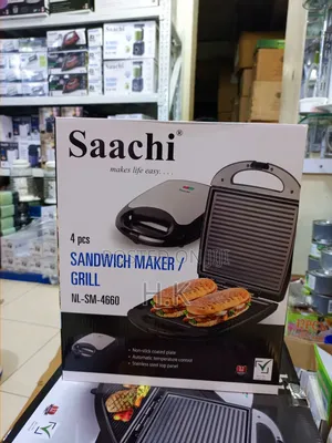 Saachi 4 PCS Sandwich Maker / Grill, Model Nl-Sm-4660.