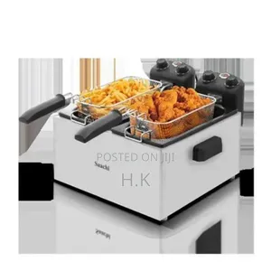 Saachi Original Stainless Double Deep Fryer 6.0 Litres