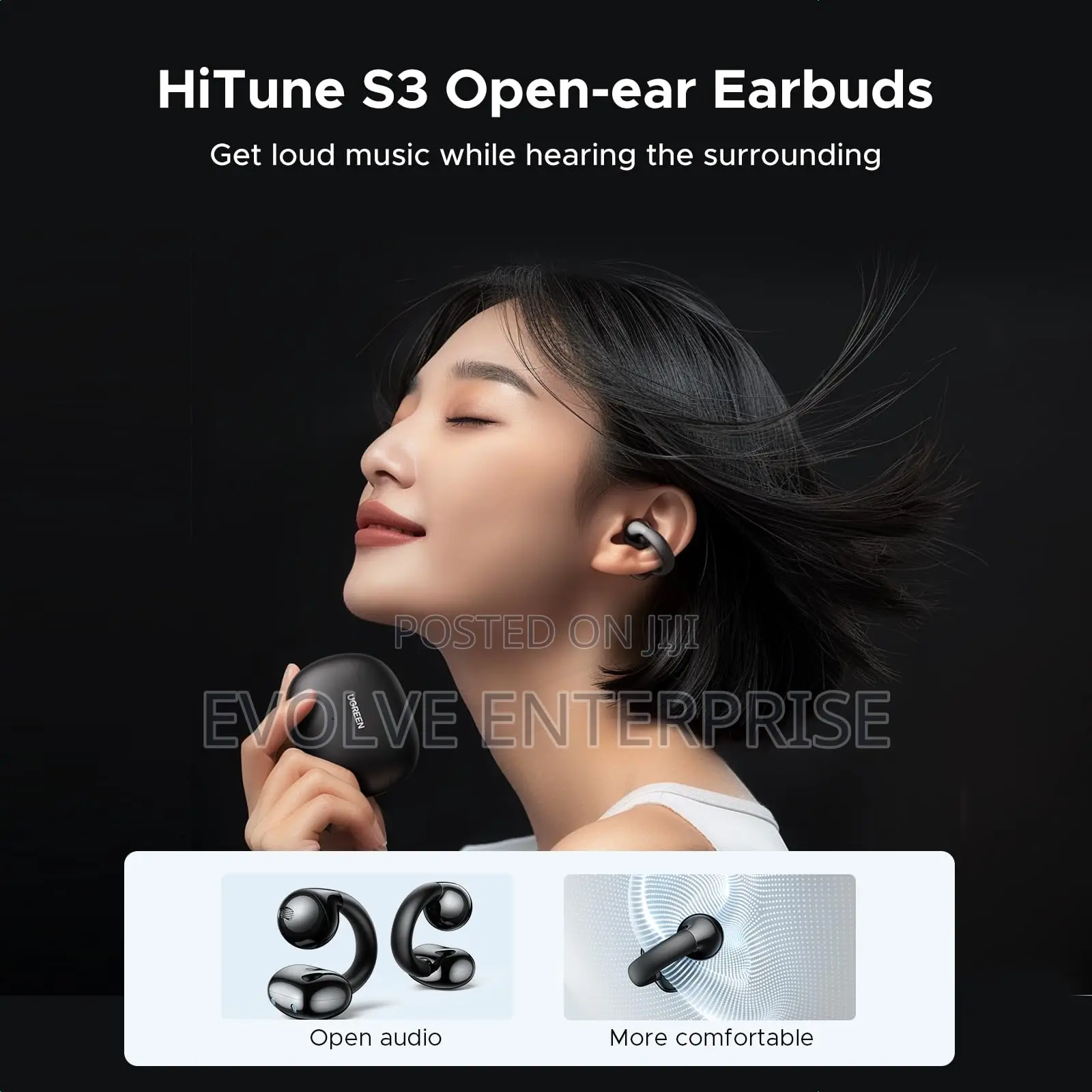 Ugreen Open Ear Wireless Headphones Bluetooth 5.4 With Enc