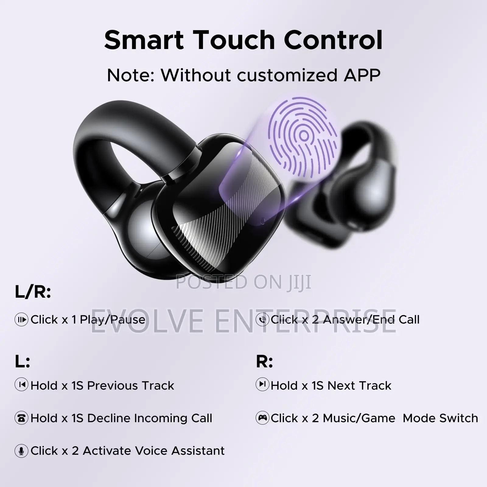 Ugreen Open Ear Wireless Headphones Bluetooth 5.4 With Enc