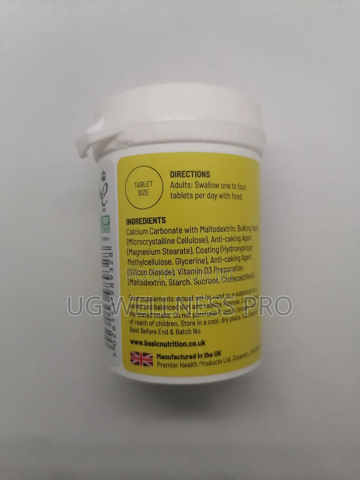 Basic Nutrition Calcium Plus Vitamin D 60 Tablets