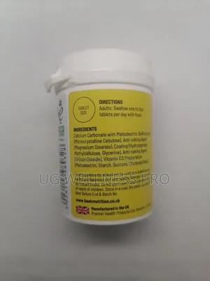 Basic Nutrition Calcium Plus Vitamin D 60 Tablets