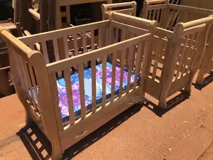 Modern Baby Crib With Bottom Drawer