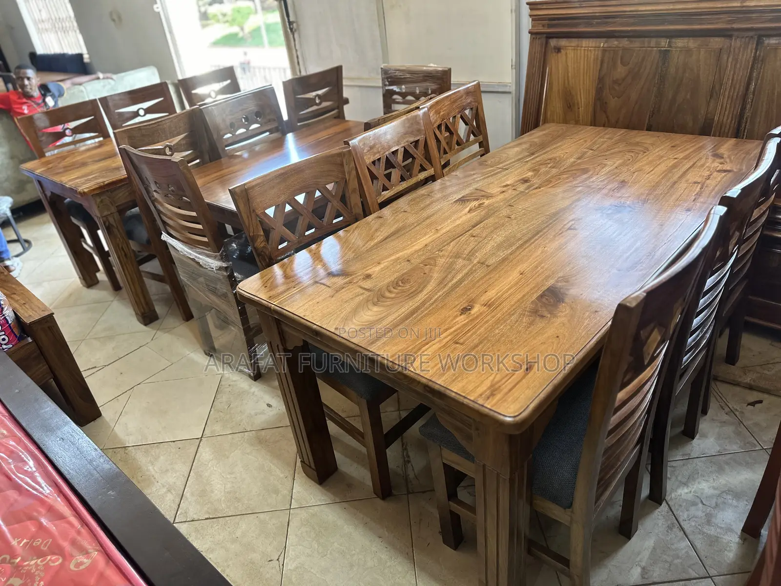 Modern Mahogany Dining Set