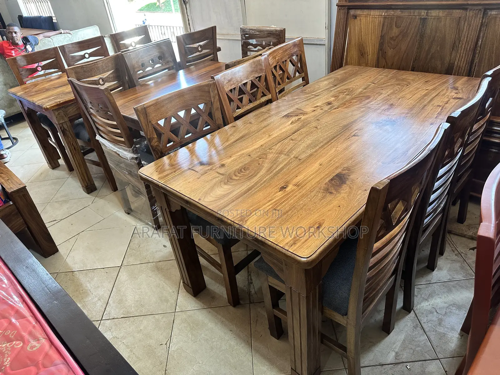 Modern Mahogany Dining Set