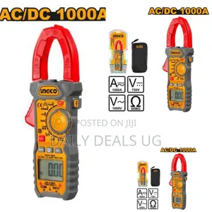 Ingco Dcm100015 Dc/Ac Clamp Meter-Orange