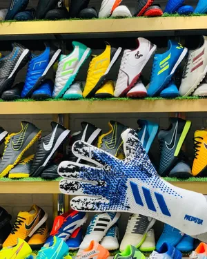 Blue Adidas Goalkeeper Gloves