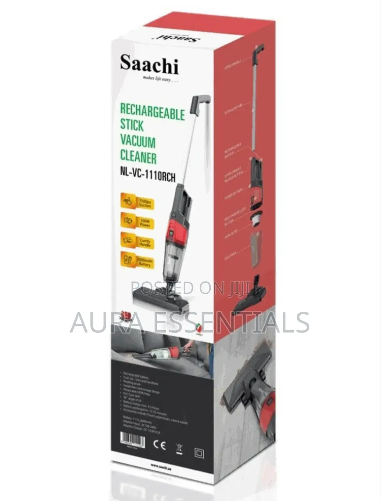 Saachi Rechargeable Cordless Stick Vacuum Cleane