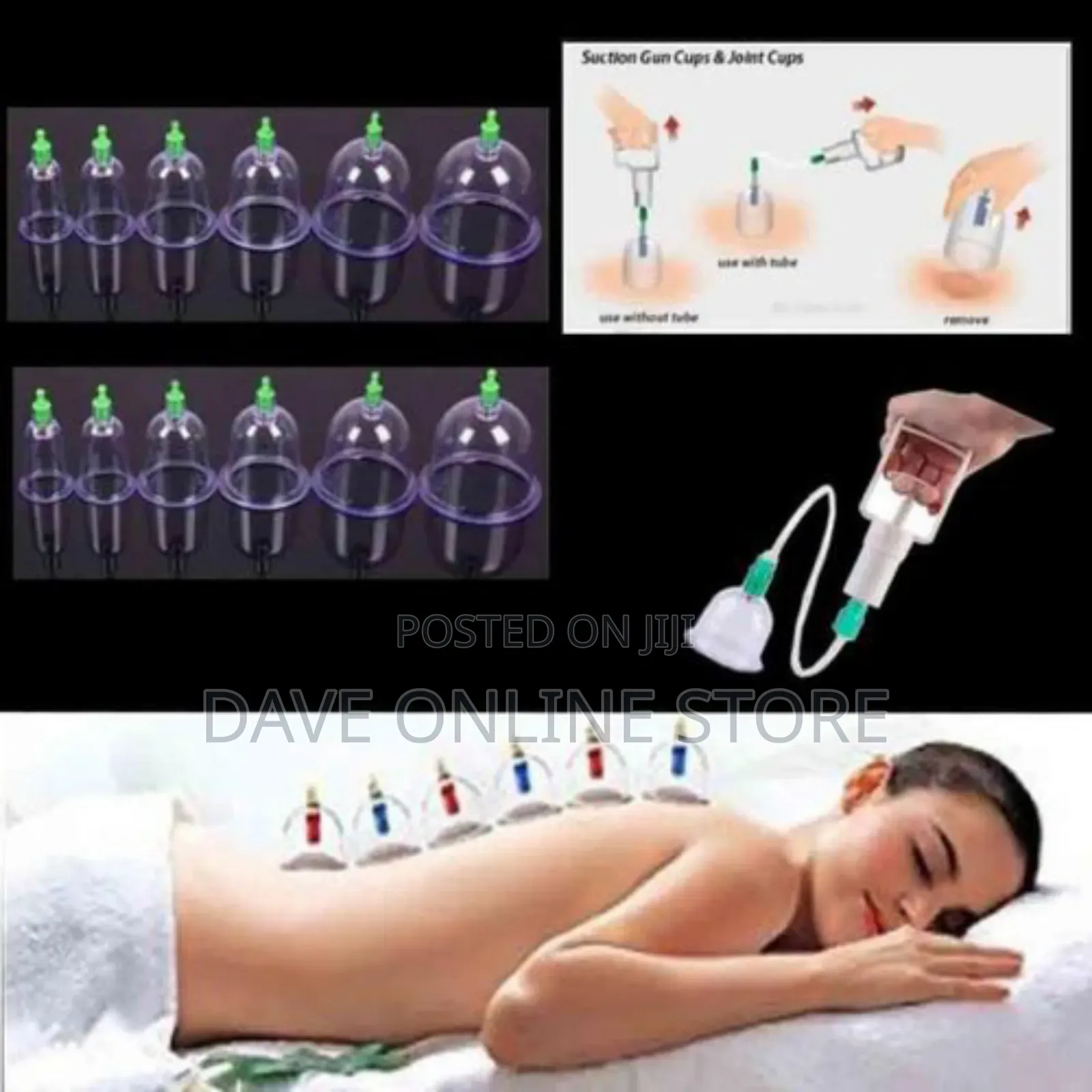 12 Pieces Vacuum Cupping Set, Magnet Therapy Glasses .