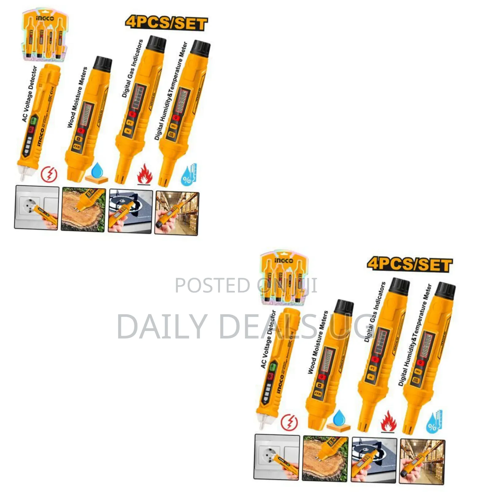 Ingco Environmental Test Kit 4 PCS Set -Yellow