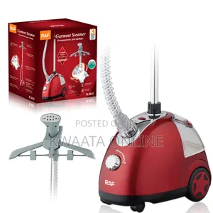 Raf Stand Steam Iron R.3037, 1700 Watt, 220v, 50hz, Red