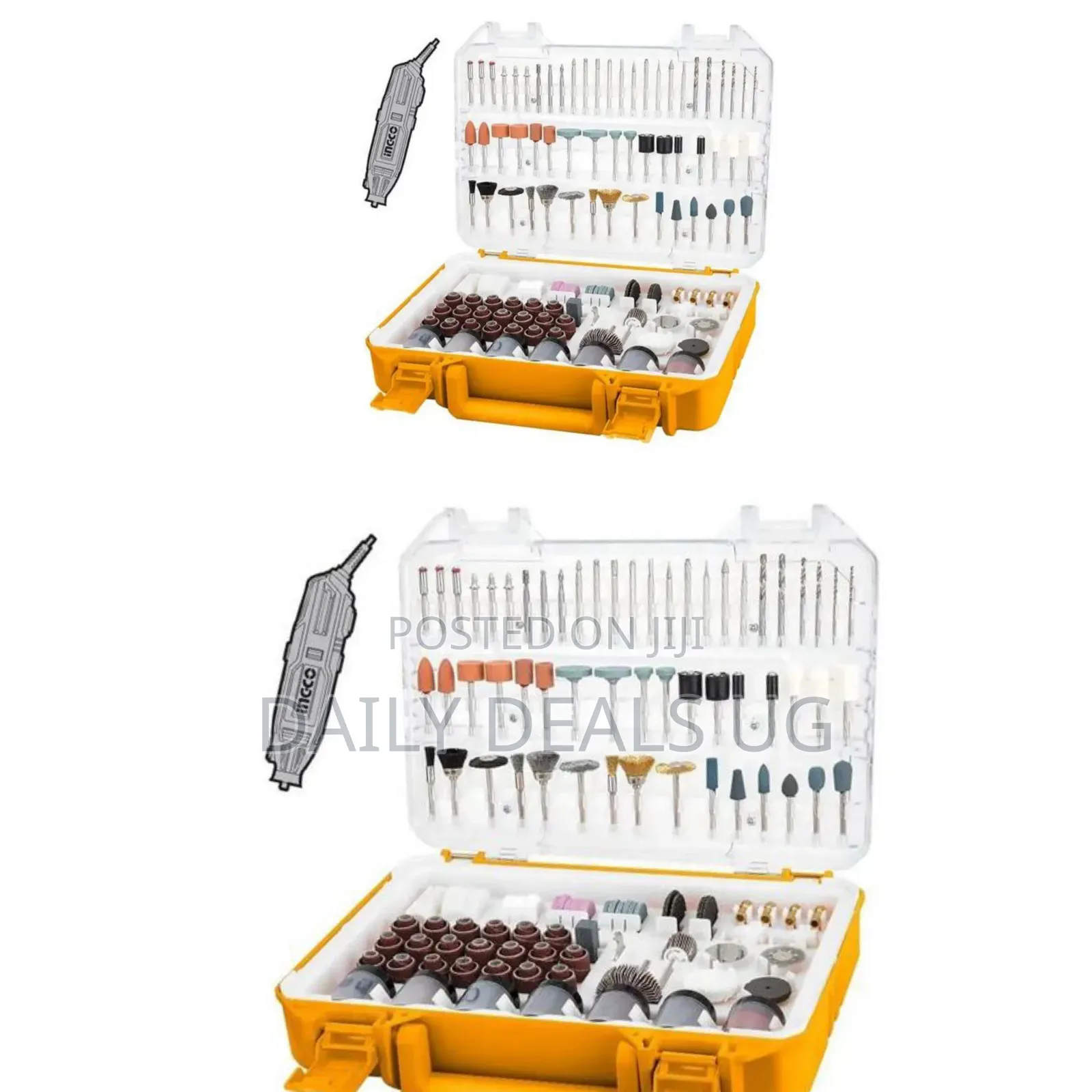Ingco 420pcs Accessories Set for Mini Drill/Die Grinder -Orange