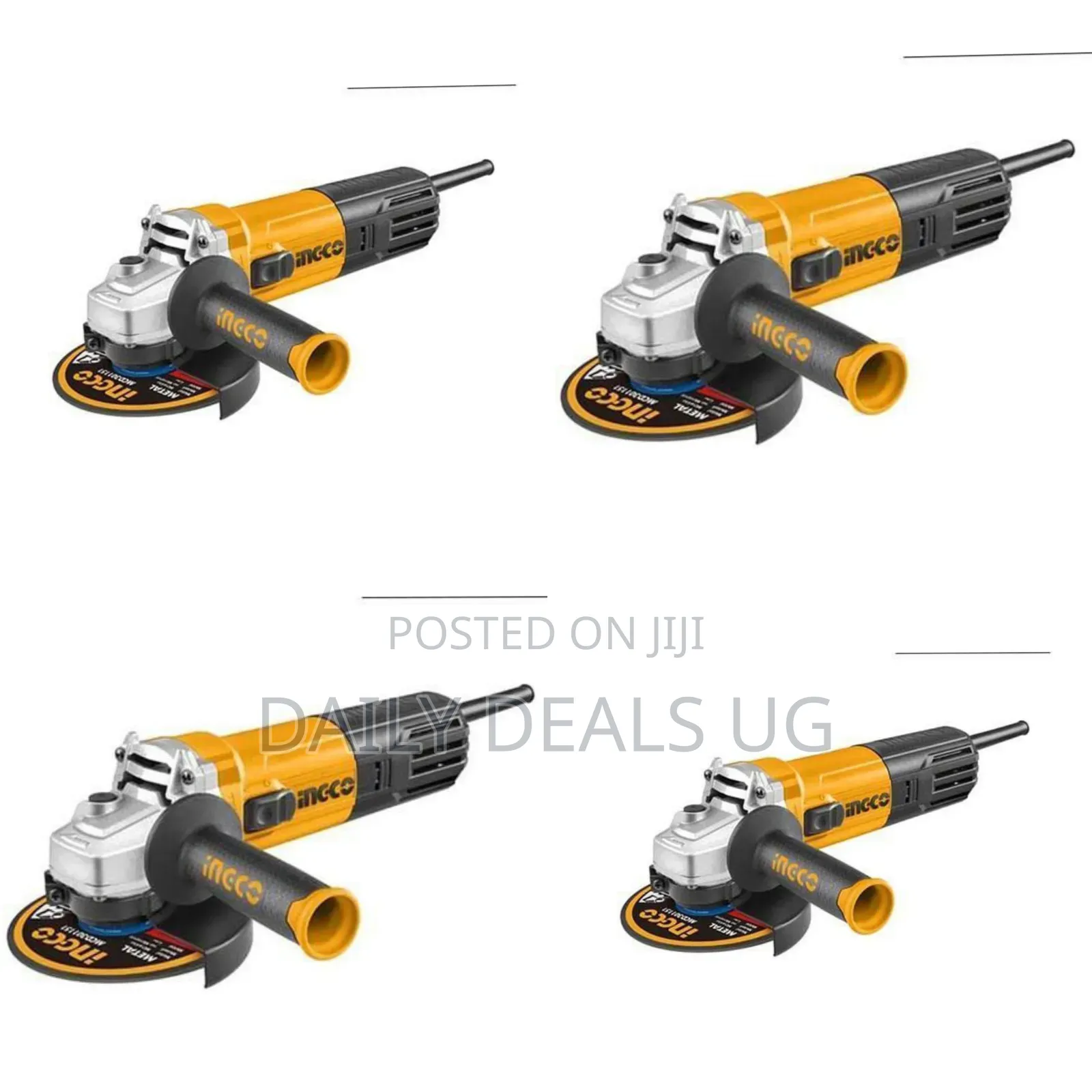 Ingco Angle Grinder -Yellow, Black
