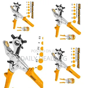 Ingco Hlhp028 -Leather Hole Punch -Orange