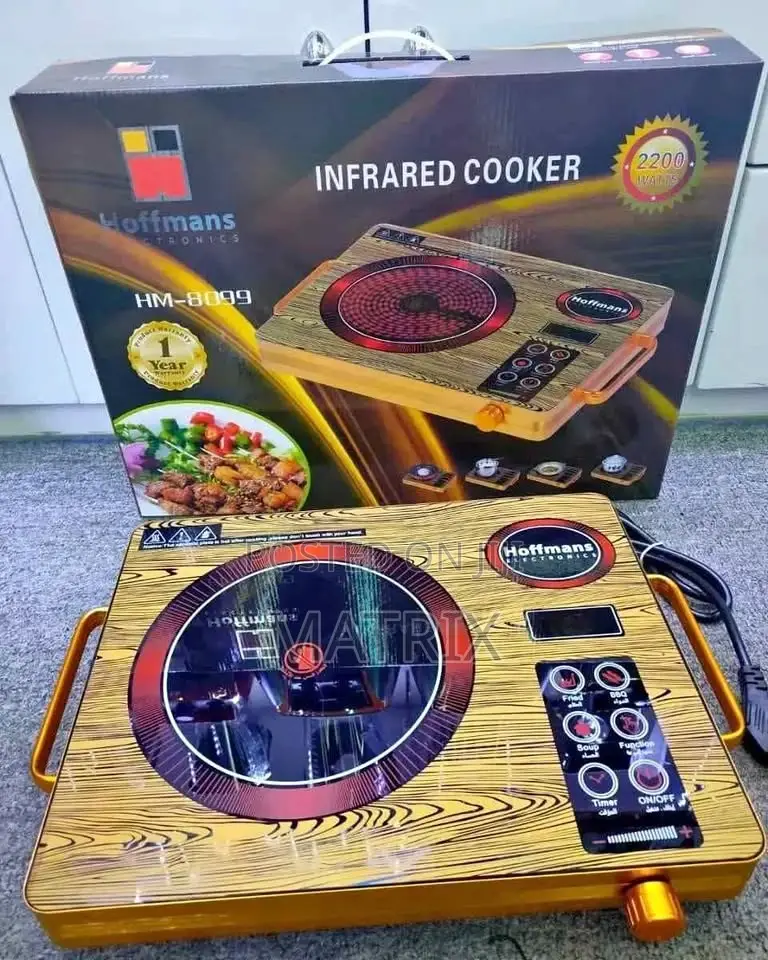 Hoffmans Infrared Single Hot Plate Cooker With Timer