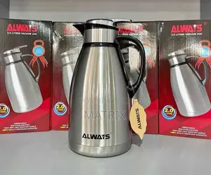 Always Stainless Steel Vacuum Flask, 2 Litre - Silver