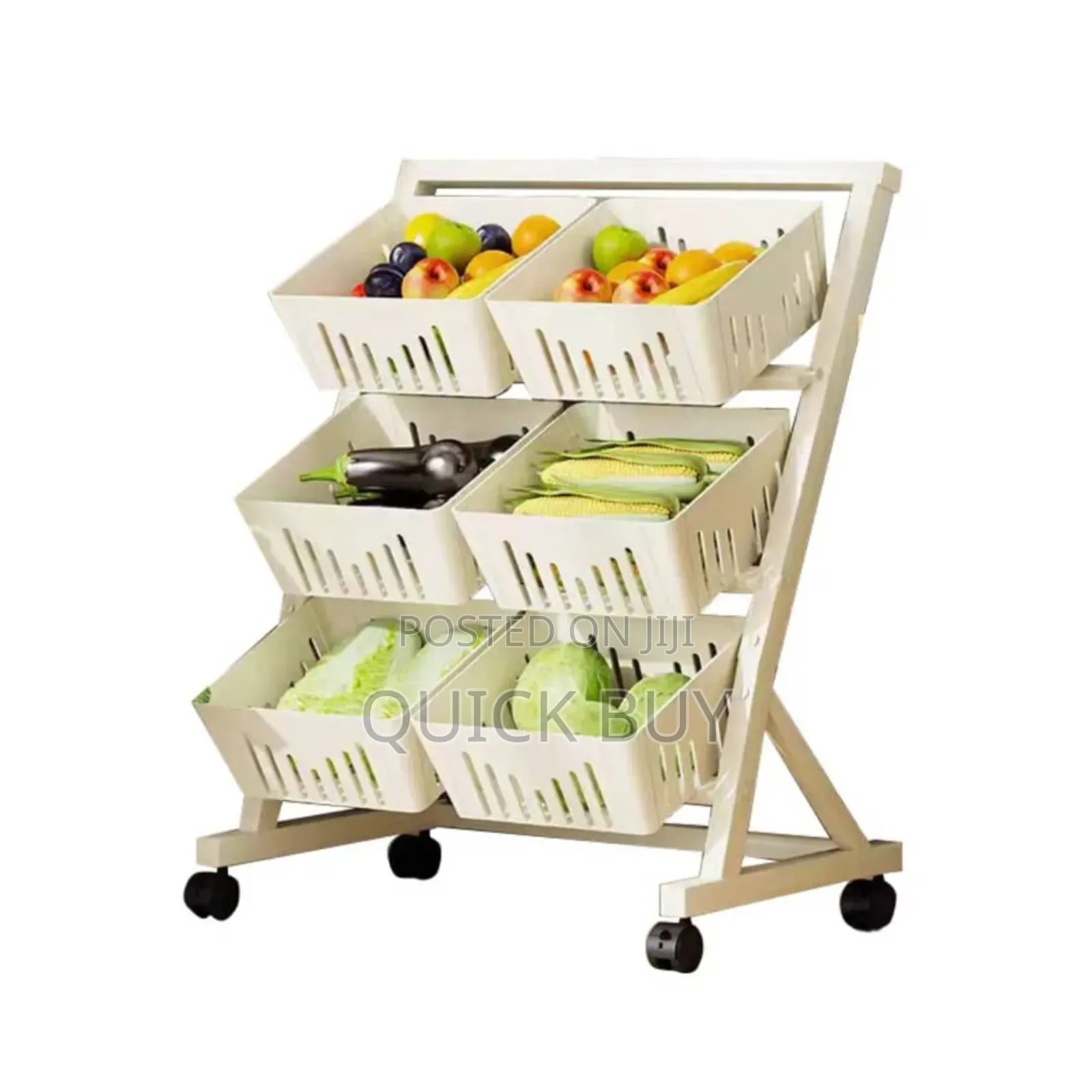 3 Tier Kitchen Storage Trolley or Vegetable Rack.