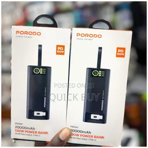 Porodo 20,000mah 130w Power Bank Pb066