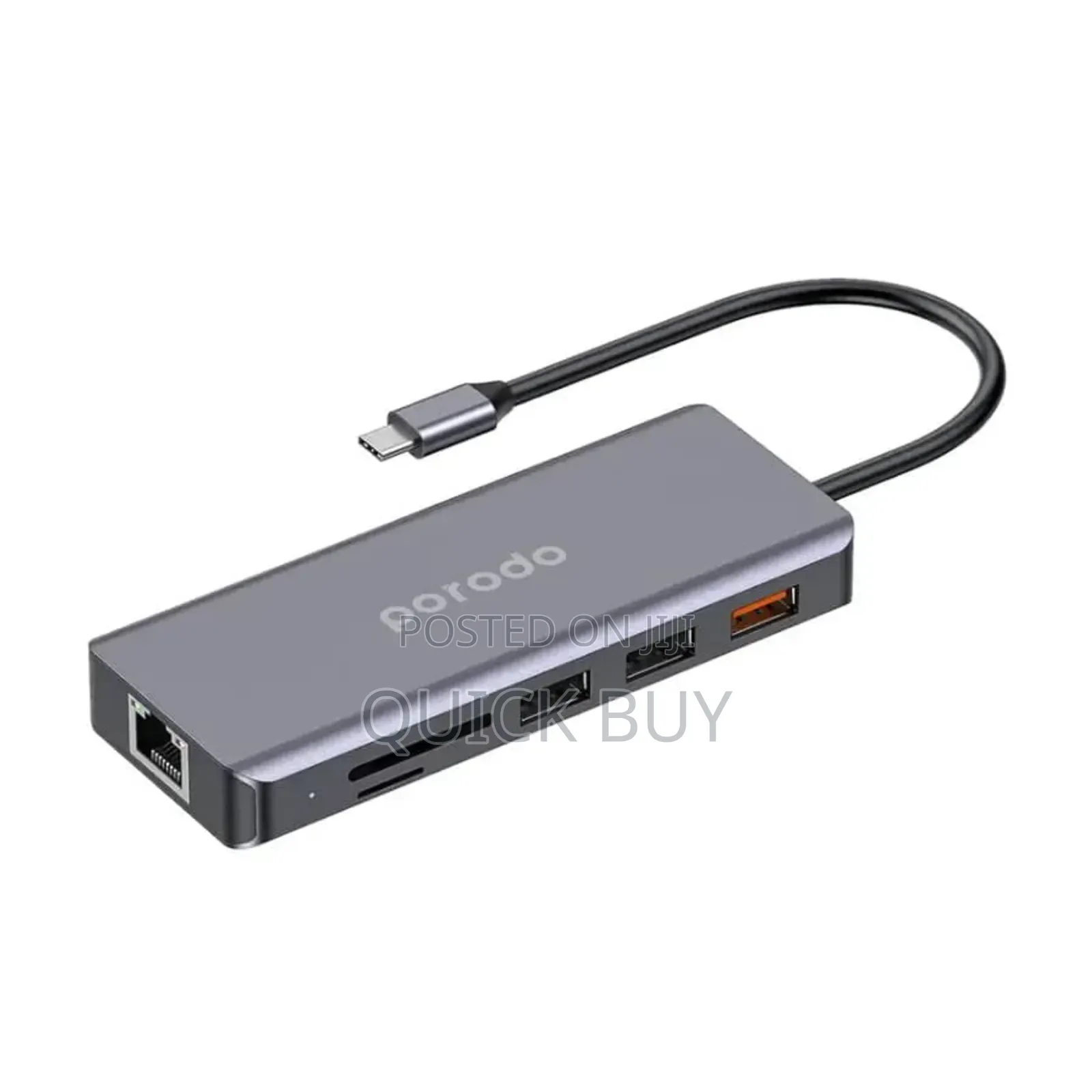 Porodo 9 in 1 Ethernet Usb -C Hub