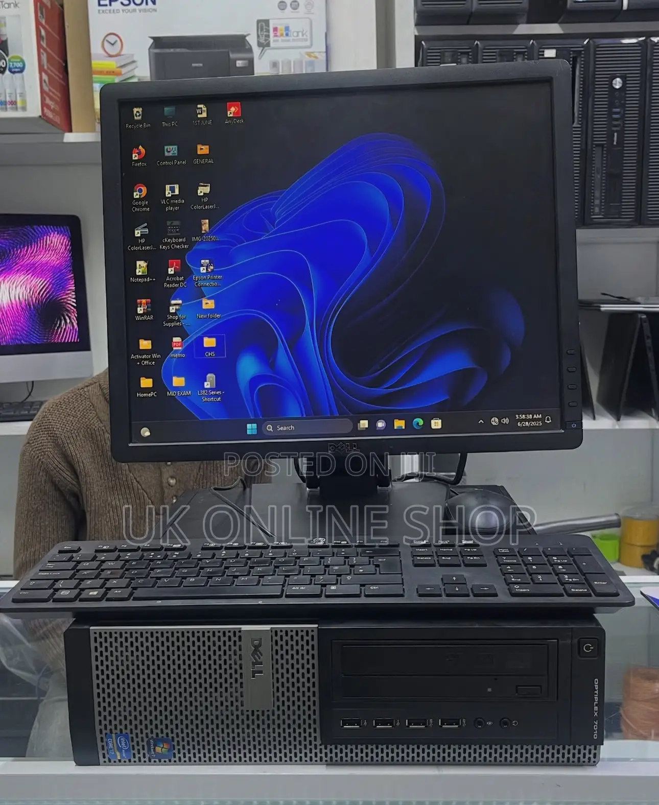 Desktop Computer Dell OptiPlex 7010 4GB Intel Core i5 HDD 500GB