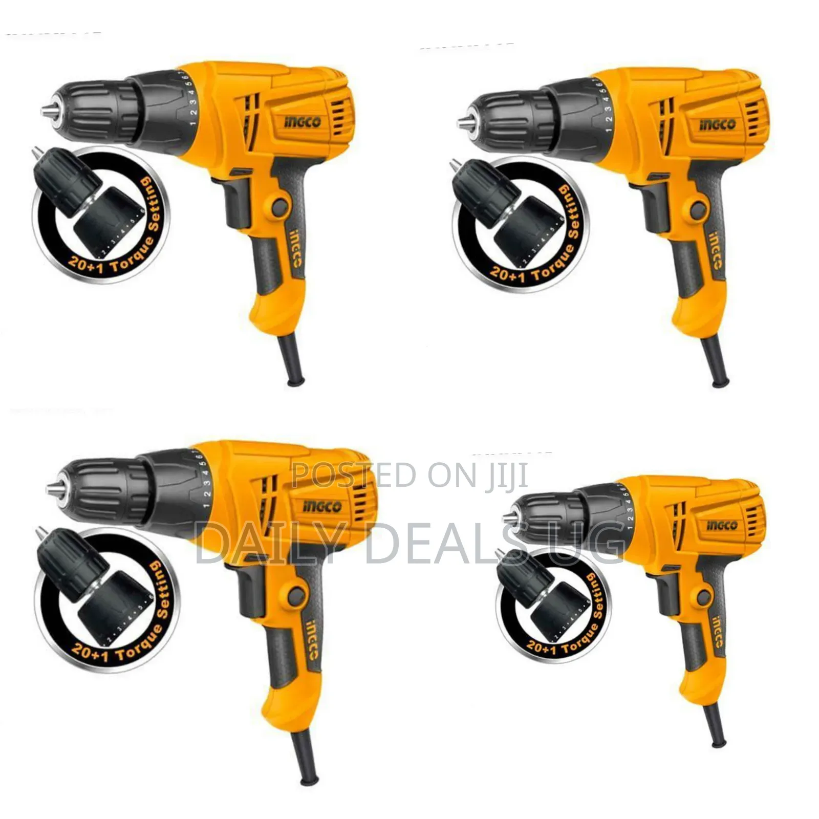Ingco Electric Drill -Yellow