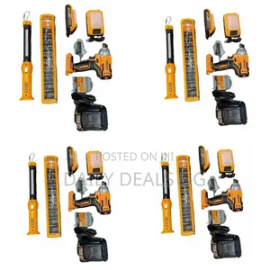 Ingco Ciwli2001 Cordless Lithium-Ion Impact Wrench, 1/2inch -Orange