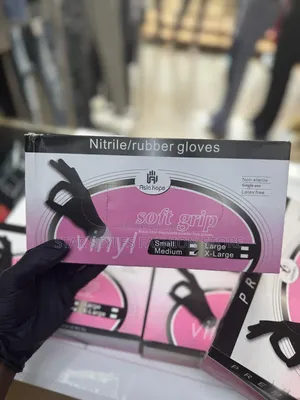 Black Nitrile/ Rubber Gloves
