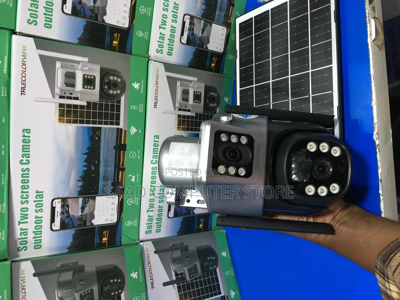 Solar Camera Dual Lens Sim Card