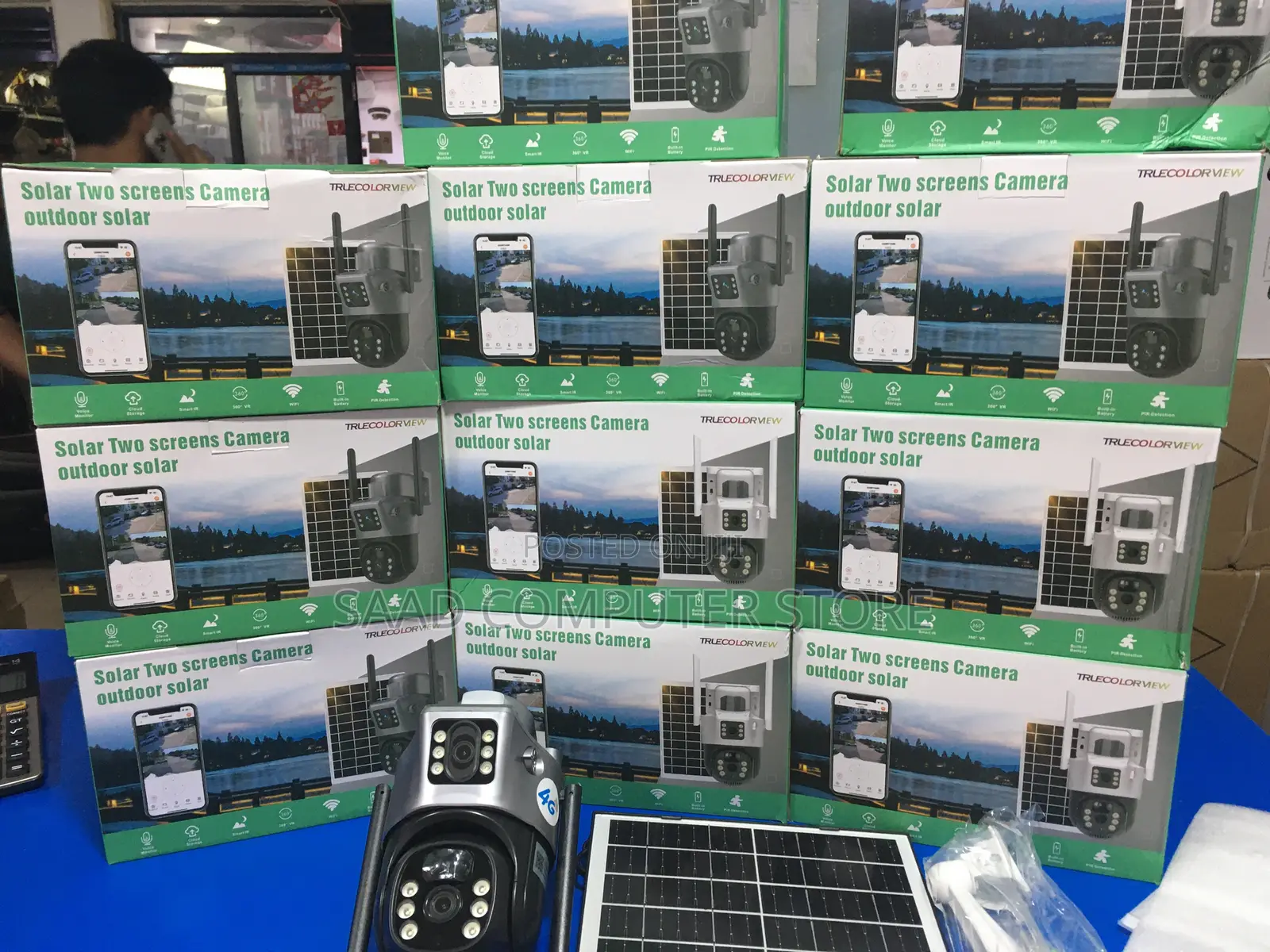 Solar Camera Dual Lens Sim Card