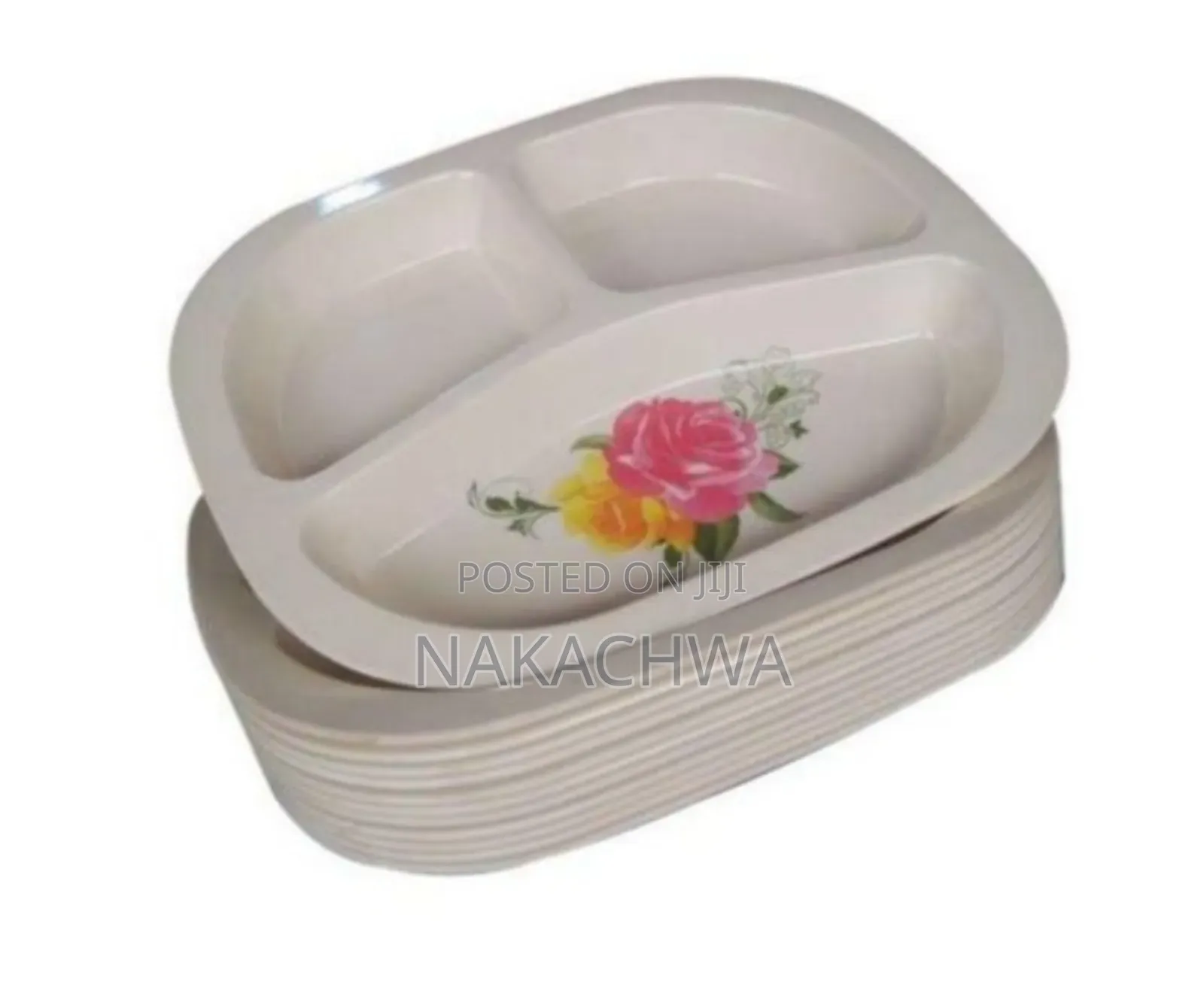 12 Pieces of Partition Melamine Plates