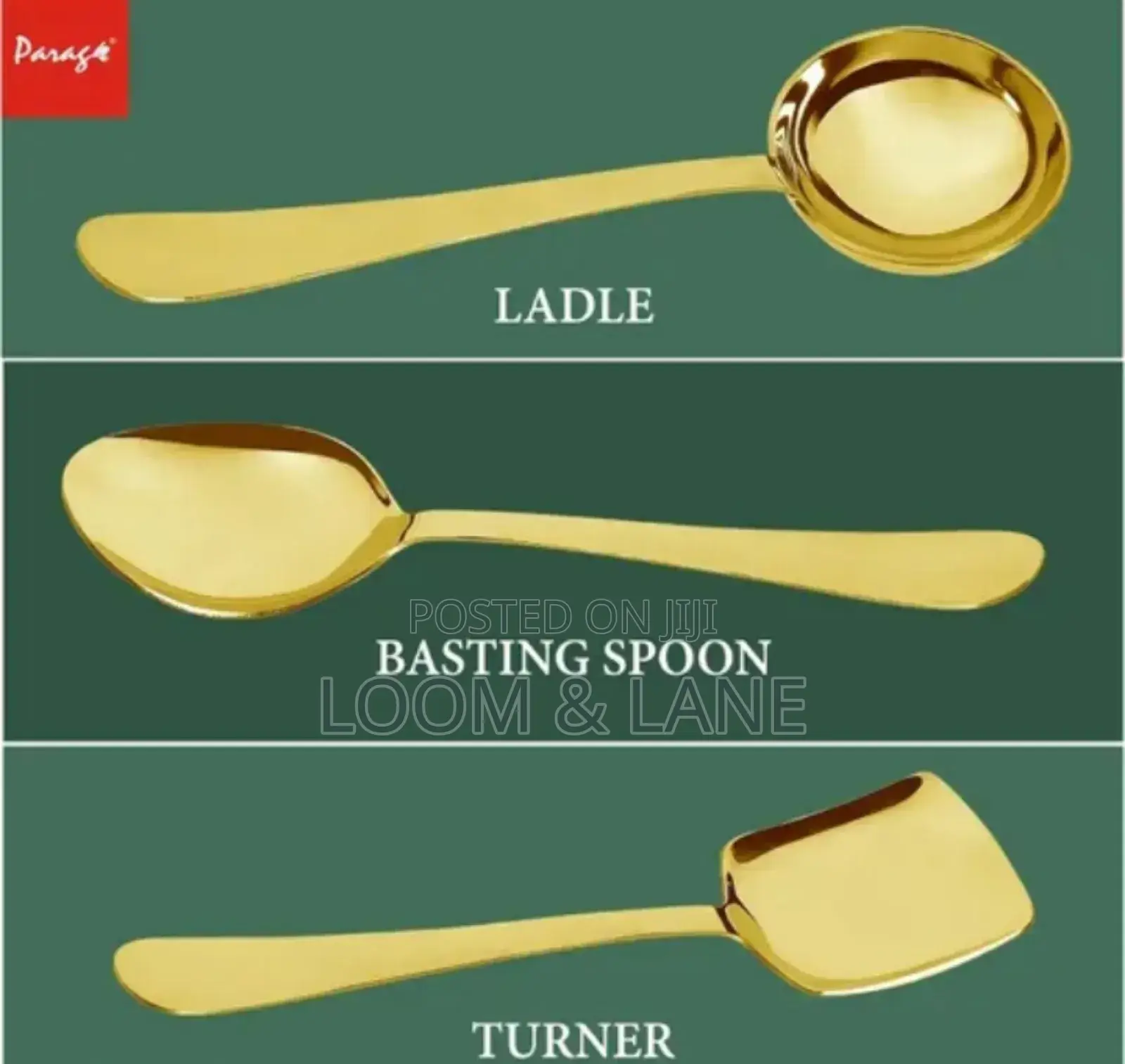 3pcs Stainless Steel Serving Spoons Set