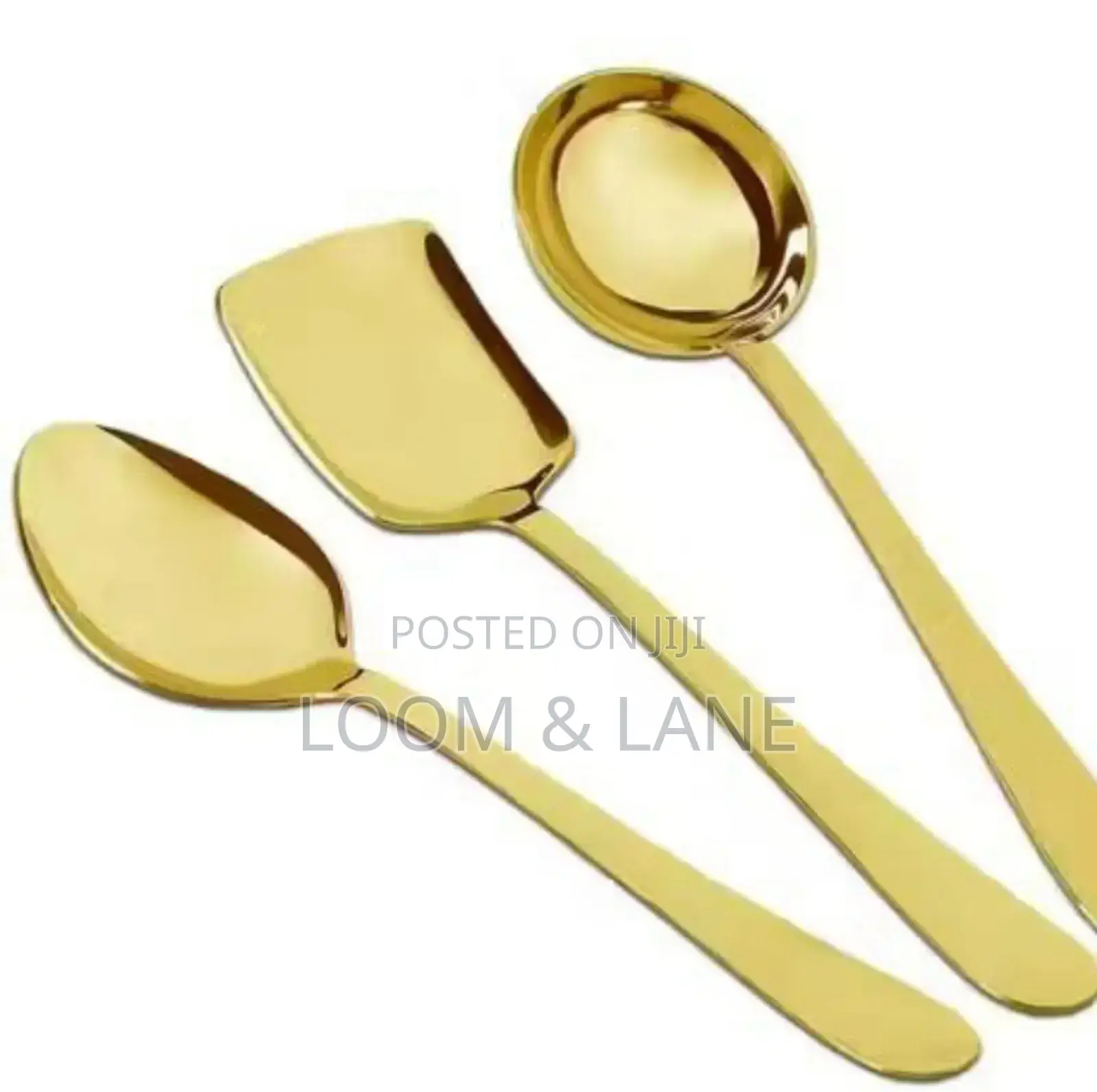 3pcs Stainless Steel Serving Spoons Set