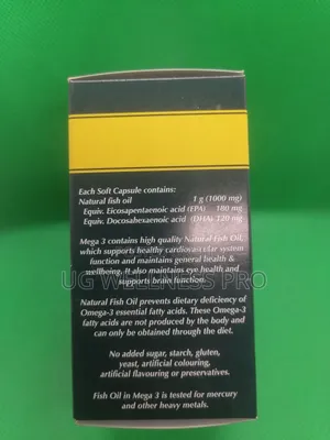Mega 3 Natural Fish Oil 30 Soft Capsules