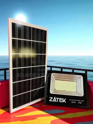 300w Zatek Solar Flood Light With Wide Coverage and High Efficiency