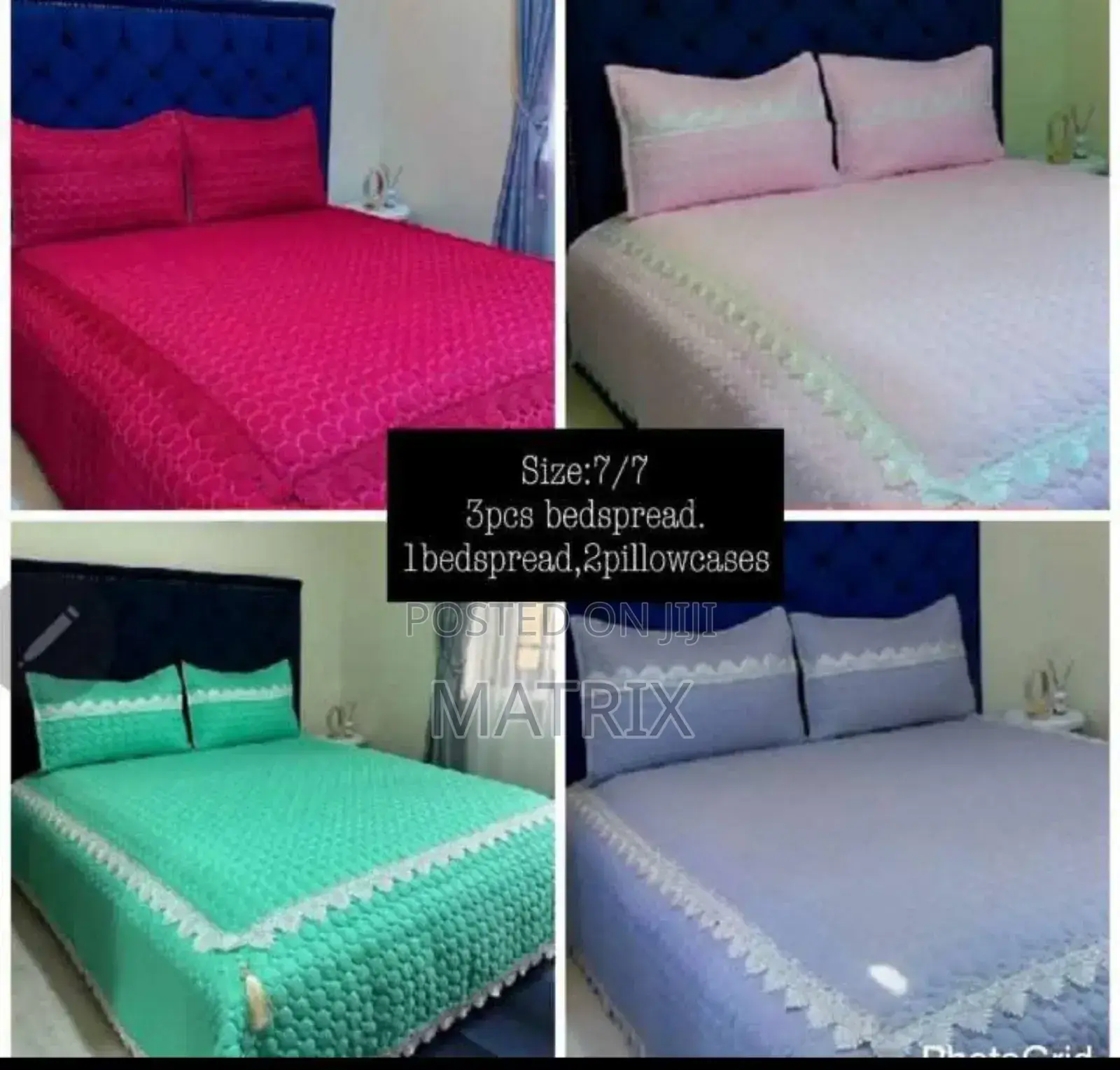 Cotton Bedspreads Package Comes With 2 Pillow Cases