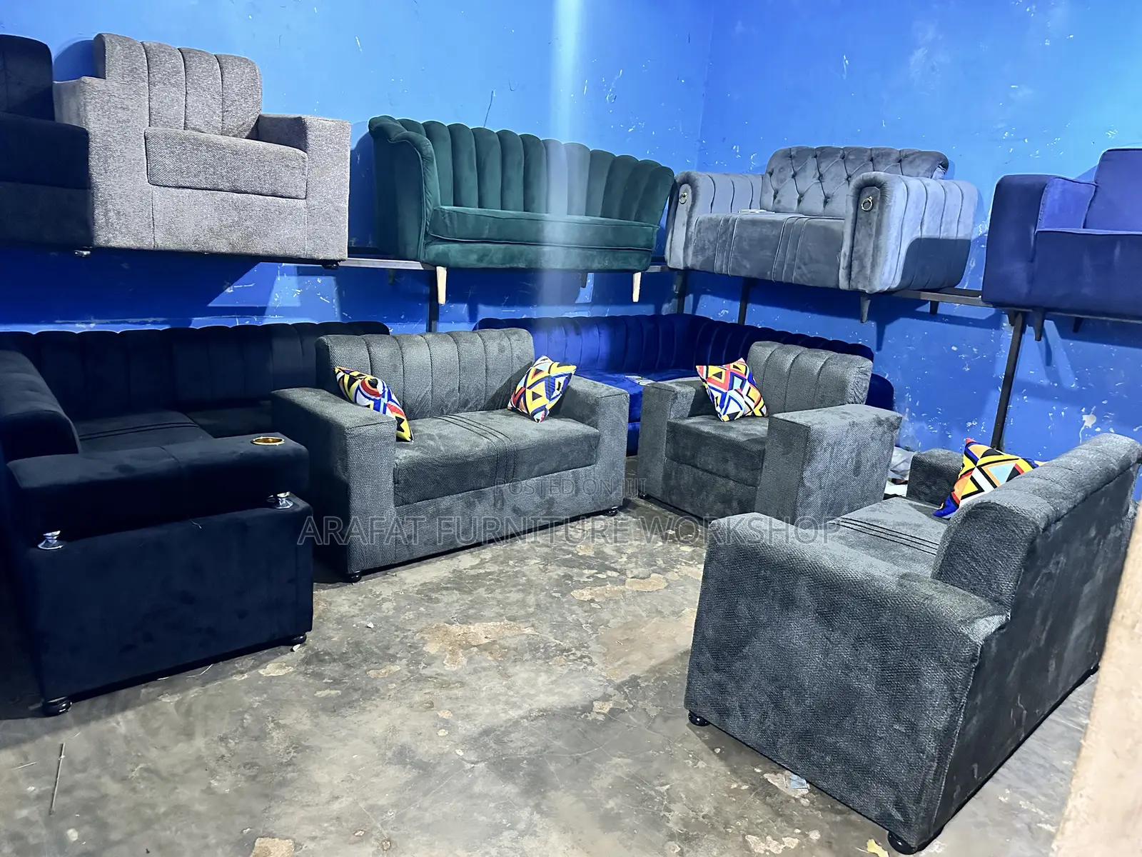 Simple Dutch Sofa Set With Highdensity Foam