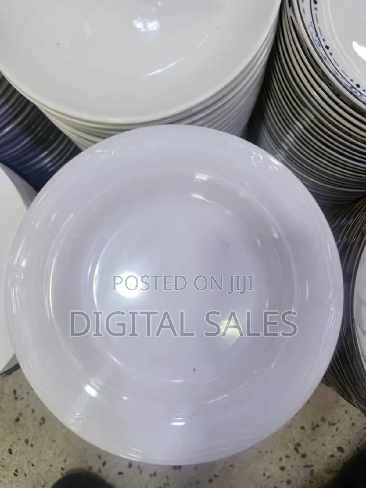 A Set of Melamine Dinner Plates-