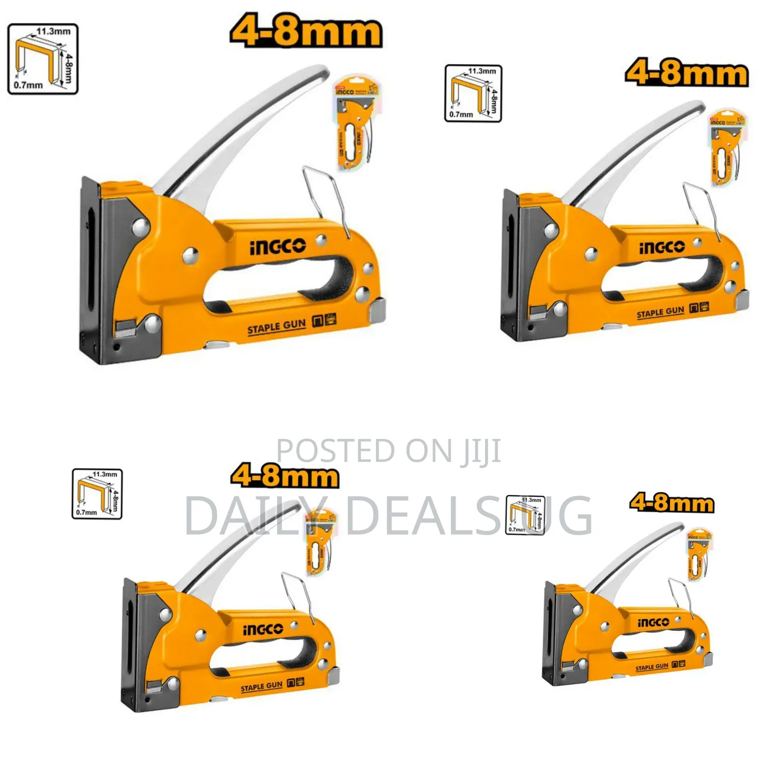 Ingco Hsg140212 -Staple Gun -Orange