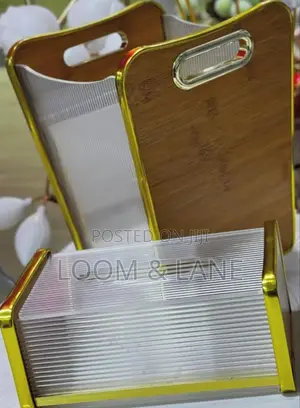 Premium Plastic Tissue Holder Box and Trash Bin Dustbin Set