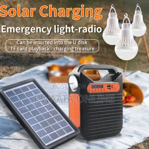 Easy Power Rechargeable Led Radio Multifunctional Solar Light Ep-393bt