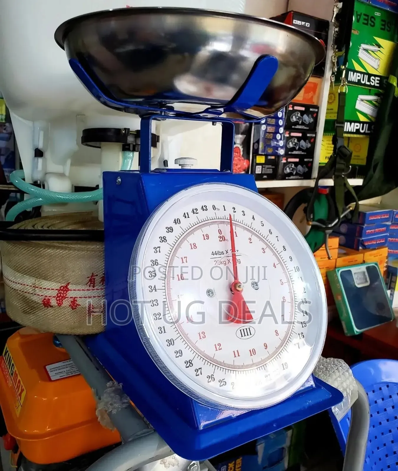20kg Spring Dail Mechanical Weighing Scale Kitchen Scale - Blue