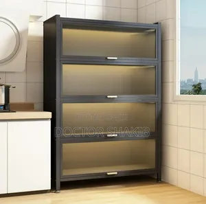 Unuque 5-Tier Kitchen Storage Cabinet With Flip Doors