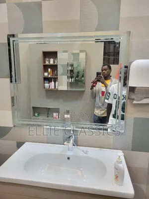 Double Stripes Barthroom Mirror