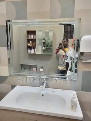 Double Stripes Barthroom Mirror