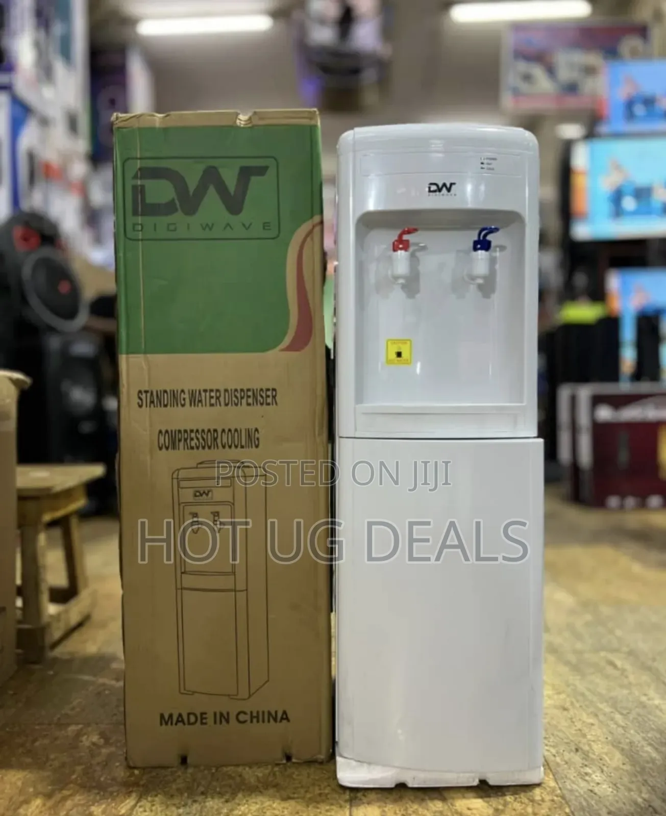 2 Tap Hot & Cold Water Dispenser With Storage Cabinet