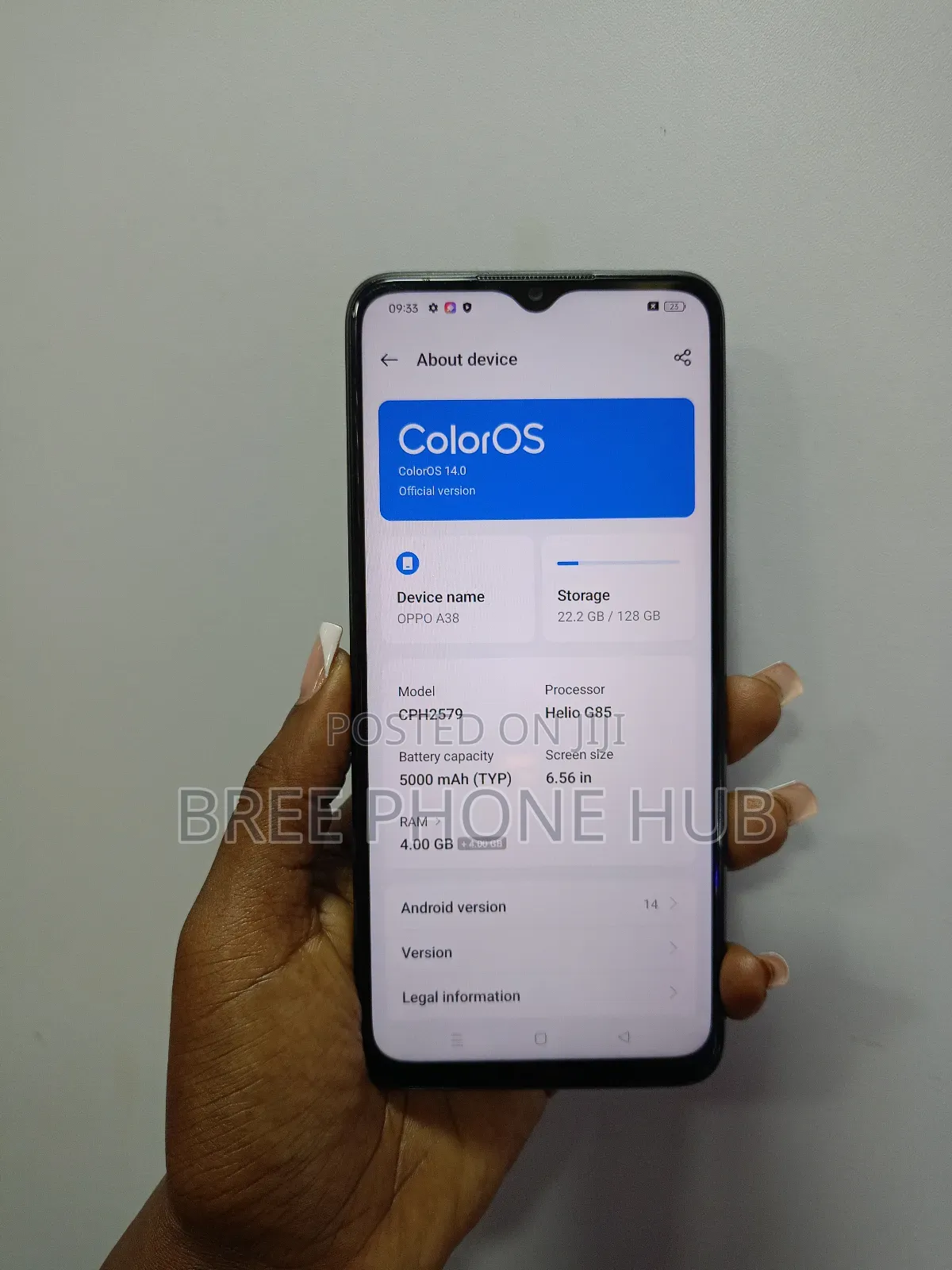 Oppo A38 128 GB Black