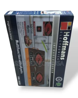 Hoffmans Hm-9099 Double Infrared Cooker - 5000w, German -