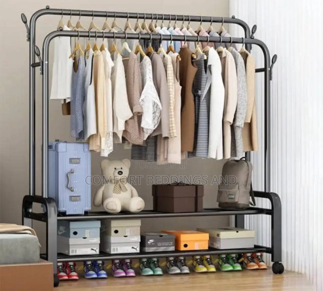 Metallic Clothes Storage Rack